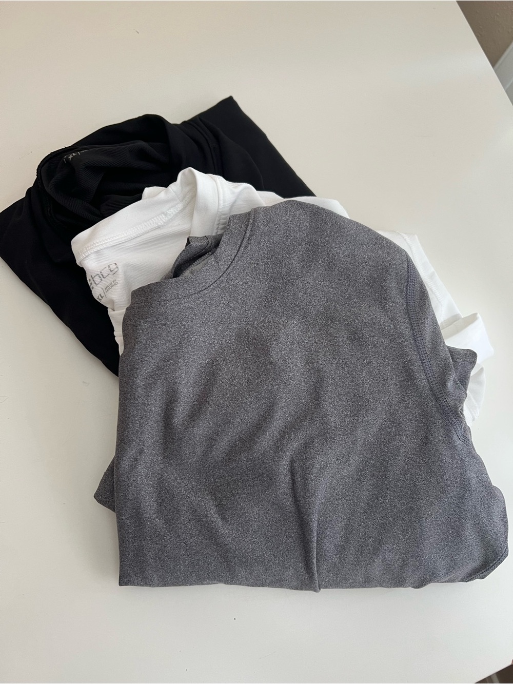 bcg Women’s LS athletic top 3 shirt BUNDLE! Grey, white and black shirts